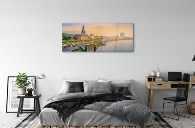 Acrylic print Germany sunrise river