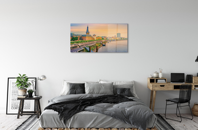 Acrylic print Germany sunrise river