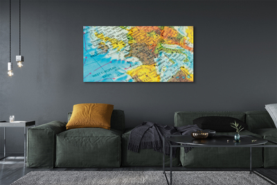 Acrylic print Map of the world