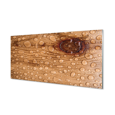 Acrylic print Water timber drops