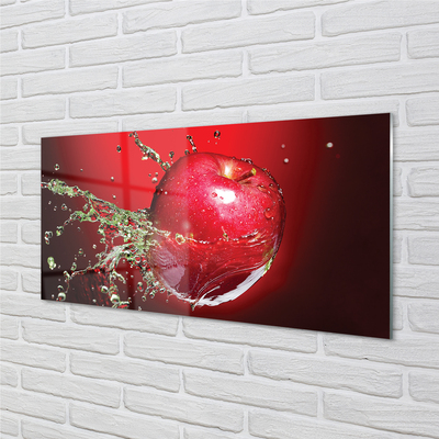 Acrylic print Apple drops