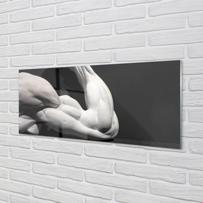 Acrylic print Black and white muscle