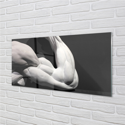 Acrylic print Black and white muscle