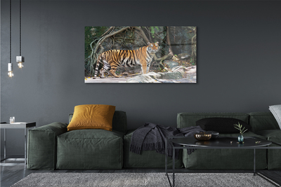 Acrylic print Tiger jungle