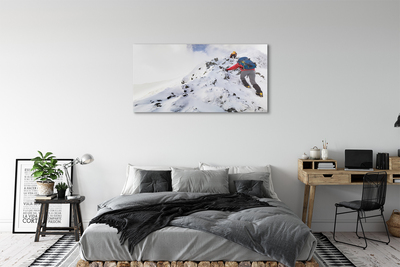 Acrylic print Rockclimbing