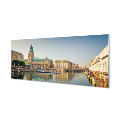 Acrylic print Hamburg flow cathedral