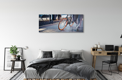 Acrylic print City bike leg