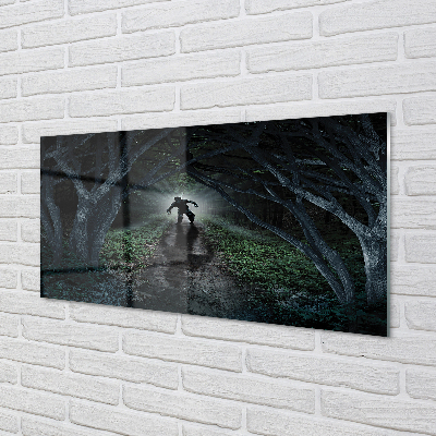 Acrylic print As a dark forest tree