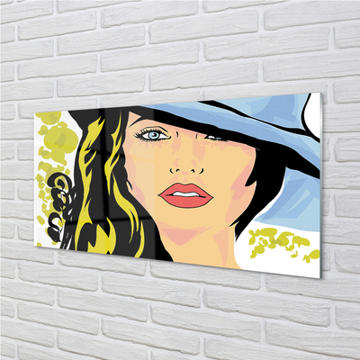 Acrylic print Hat woman