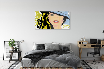 Acrylic print Hat woman