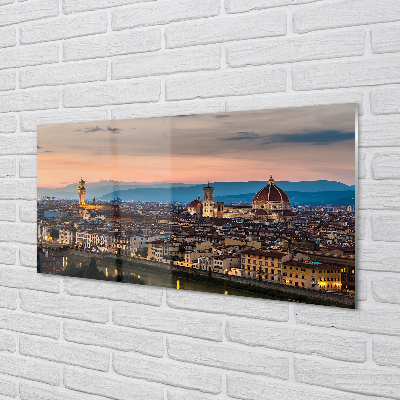 Acrylic print Italy panorama cathedral mountains
