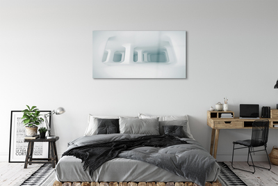 Acrylic print White 3d support