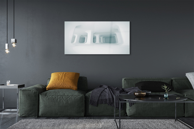 Acrylic print White 3d support