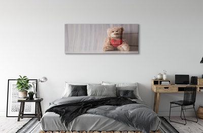 Acrylic print Heart teddy bear