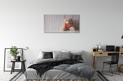 Acrylic print Heart teddy bear