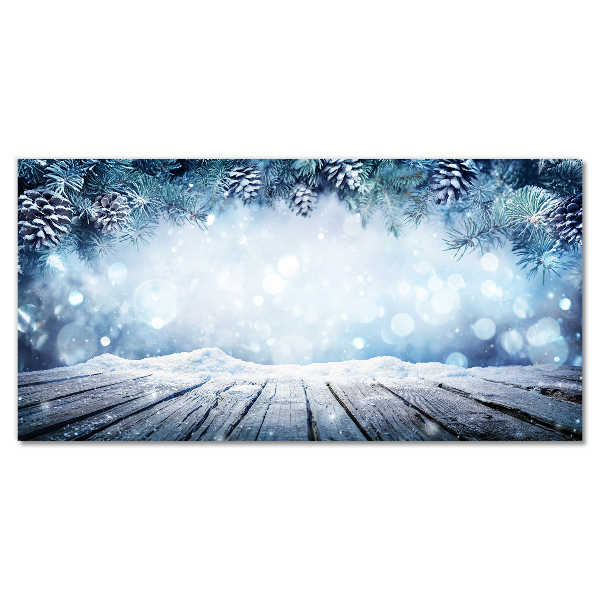 Plexiglas® Wall Art Winter Snow Christmas Tree