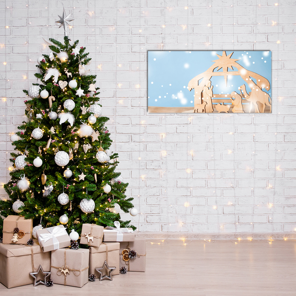 Acrylic Print Stable Christmas Winter