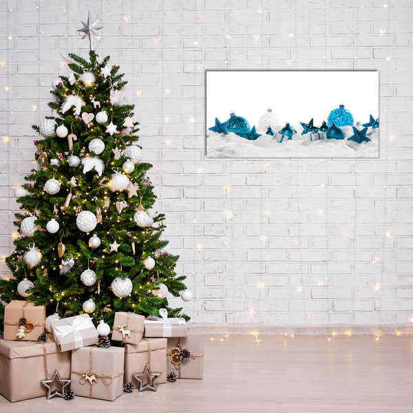 Acrylic Print Snow balls Christmas Decorations