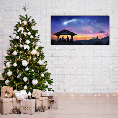 Plexiglas® Wall Art Stable Christmas Jesus
