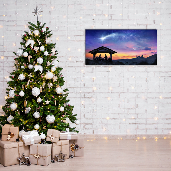 Plexiglas® Wall Art Stable Christmas Jesus