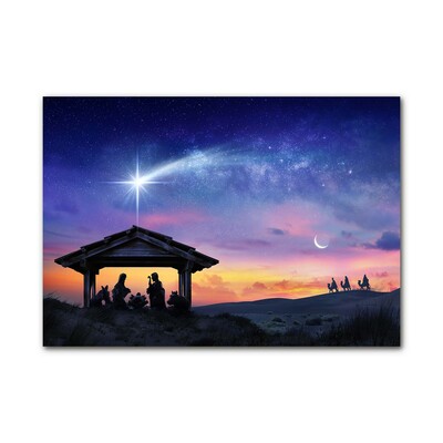 Plexiglas® Wall Art Stable Christmas Jesus
