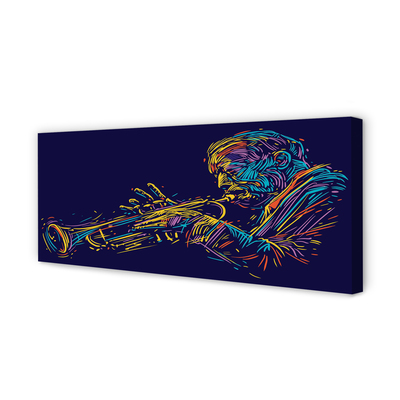 Canvas print Trumpet man