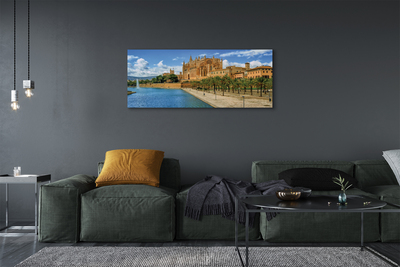 Canvas print Spain palm of the gothic cathedral