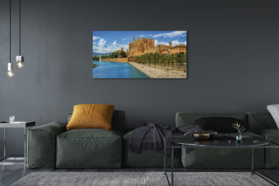 Canvas print Spain palm of the gothic cathedral