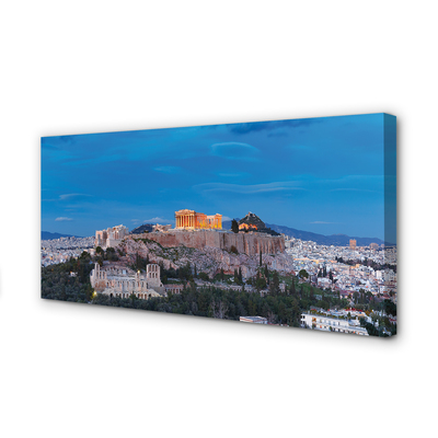 Canvas print Greece panorama of athens