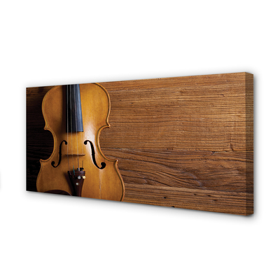 Canvas print Violin wood
