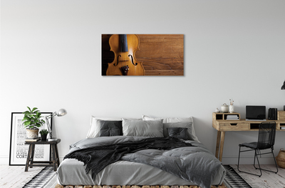 Canvas print Violin wood