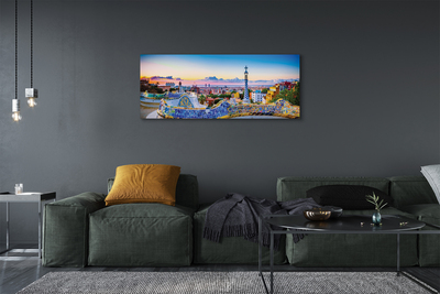 Canvas print Spain panorama of the city