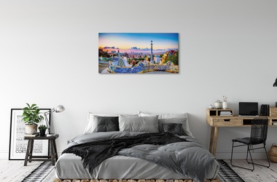 Canvas print Spain panorama of the city