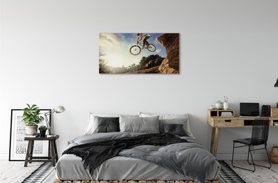 Canvas print Mountain sky clouds