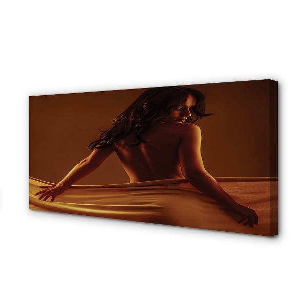 Canvas print The woman with the hardware