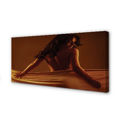 Canvas print The woman with the hardware