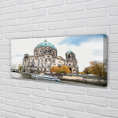 Canvas print Germany river berlin cathedral