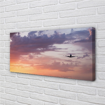 Canvas print Clouds light plane of the sky