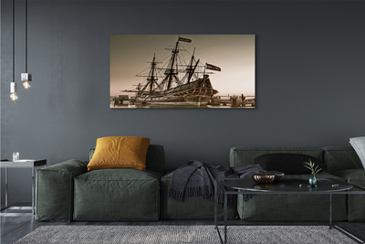Canvas print The old sea sky ship