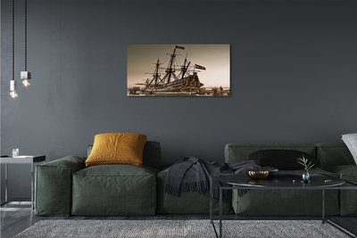 Canvas print The old sea sky ship