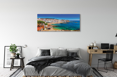Canvas print Spain beach city coast