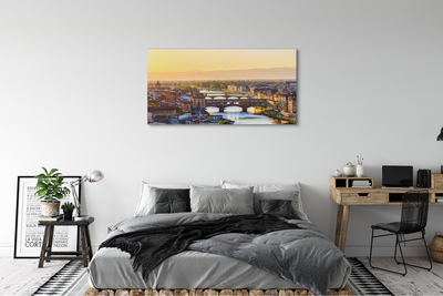 Canvas print Italy sunrise panorama