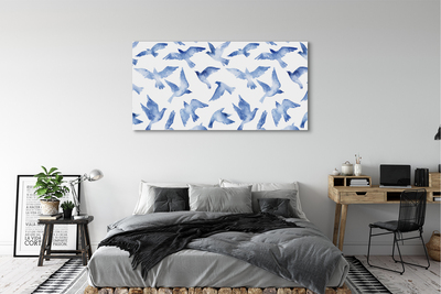 Canvas print Painted birds