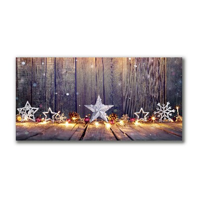 Canvas print Stars Christmas Lights Decorations