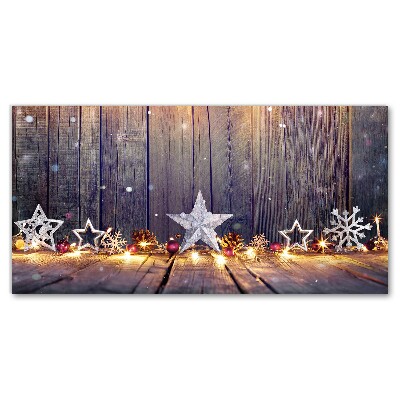 Canvas print Stars Christmas Lights Decorations