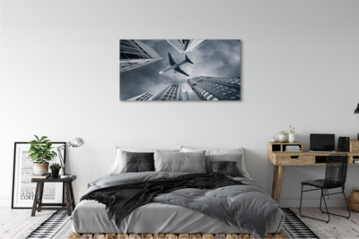 Canvas print City sky cloud aircraft