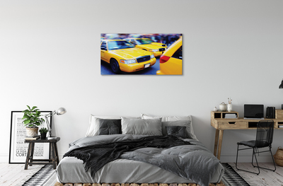 Canvas print City yellow cab