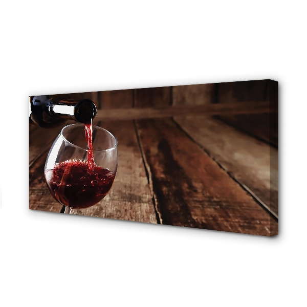 Canvas print Glass of wine tips