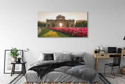 Canvas print Spain alcala gate in madrid