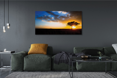 Canvas print Tree clouds